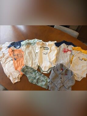 Carter's bundle of bodysuits plus cardigan and legging pant